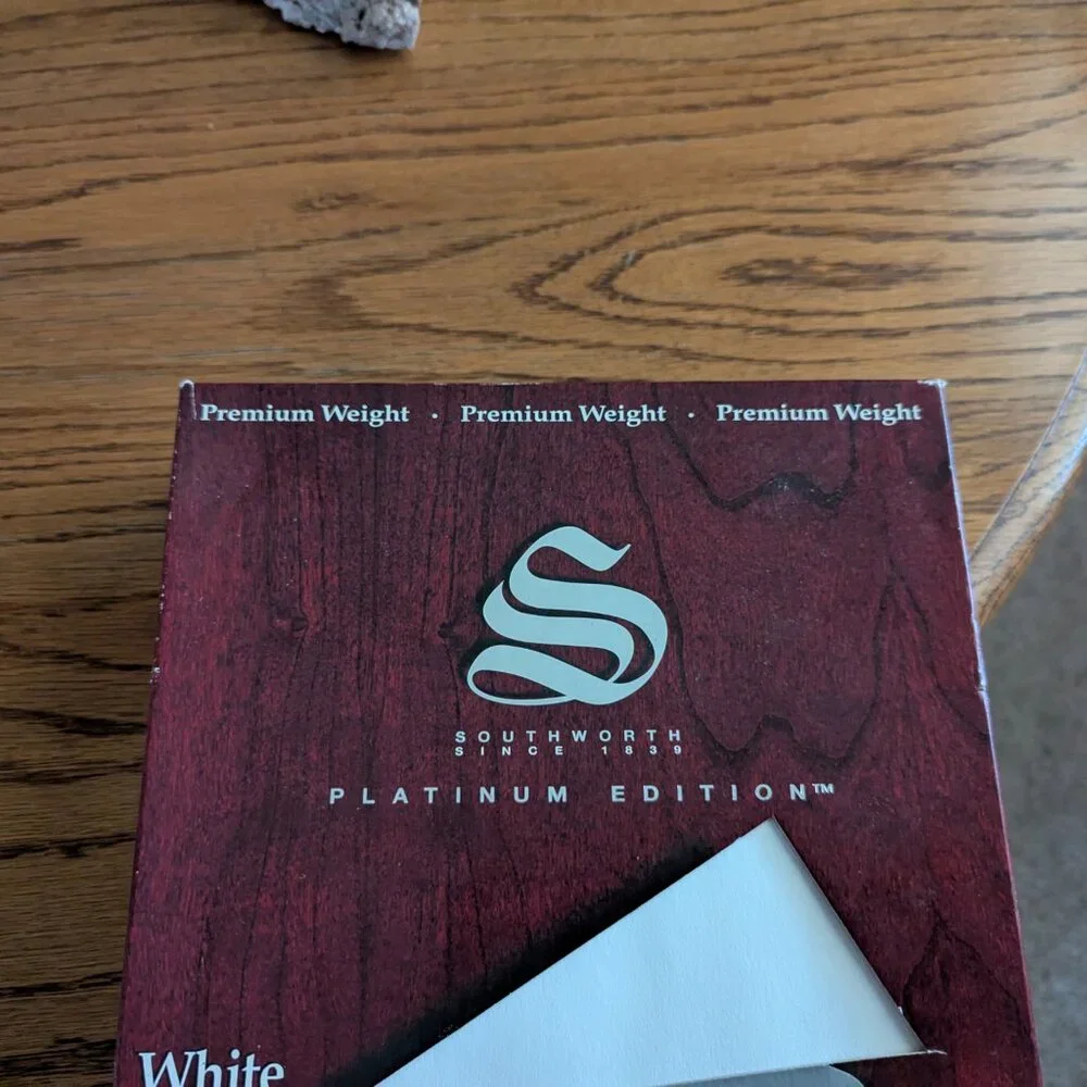 NIB Southworth 100% Cotton Fiber Bond Paper White 250 Sheets